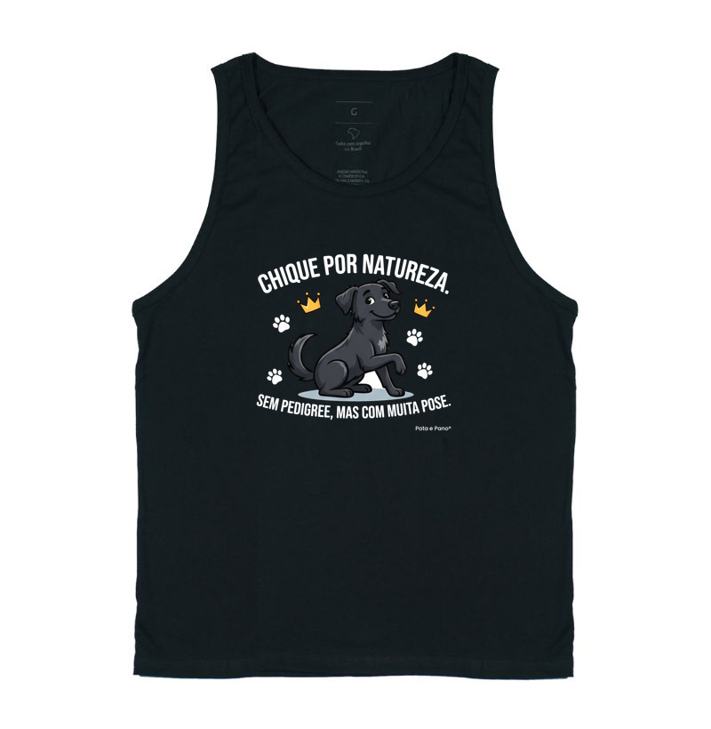 CAMISETA VIRA-LATA PRETO CHIQUE - Imagem 3