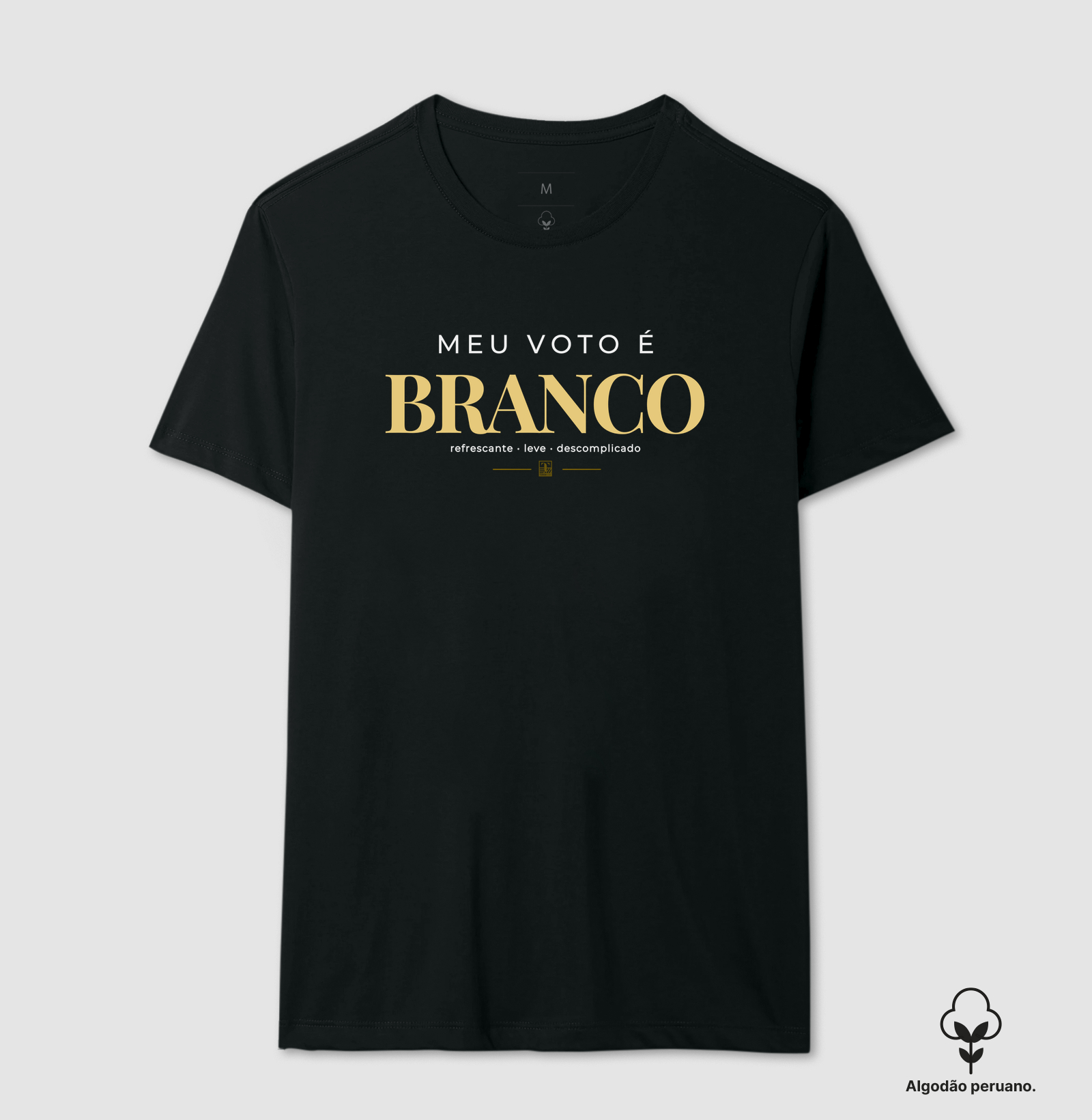 Meu Voto é Branco – Camiseta para Amantes de Vinho Branco - Imagem 2