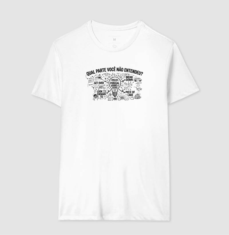Camiseta Masculina Algodão Qual Parte Você Não Entendeu - Inglês - Imagem 4