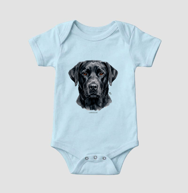 Cães - Labrador preto - Body Infantil - Imagem 6