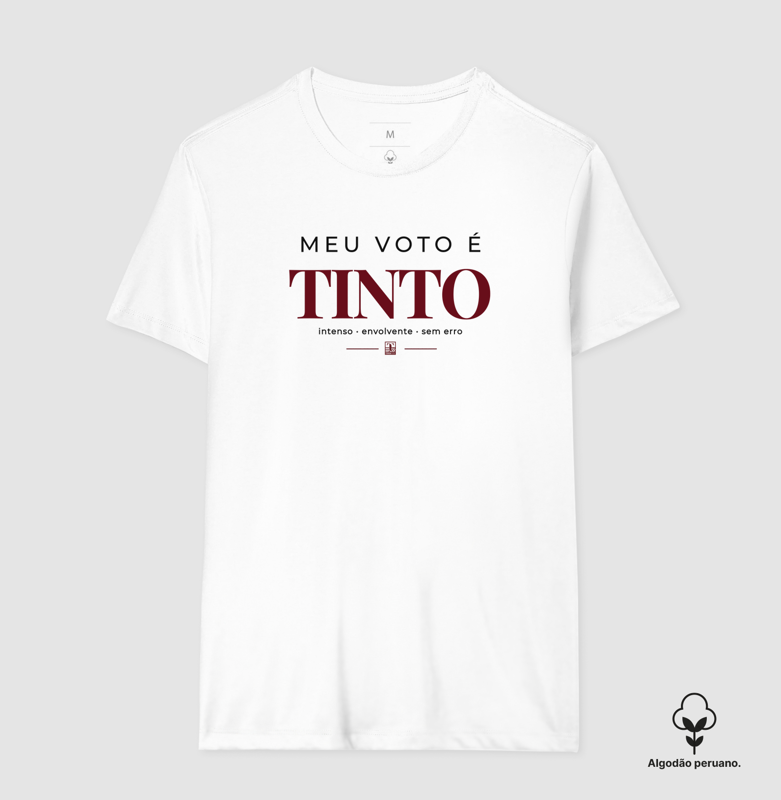 Camiseta Meu Voto é Tinto – Camiseta para Amantes de Vinho - Imagem 6