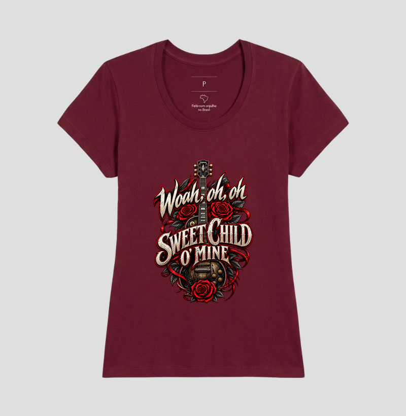 Camiseta Rock Sweet Child O’ Mine – Guitarra e Rosas - Imagem 19