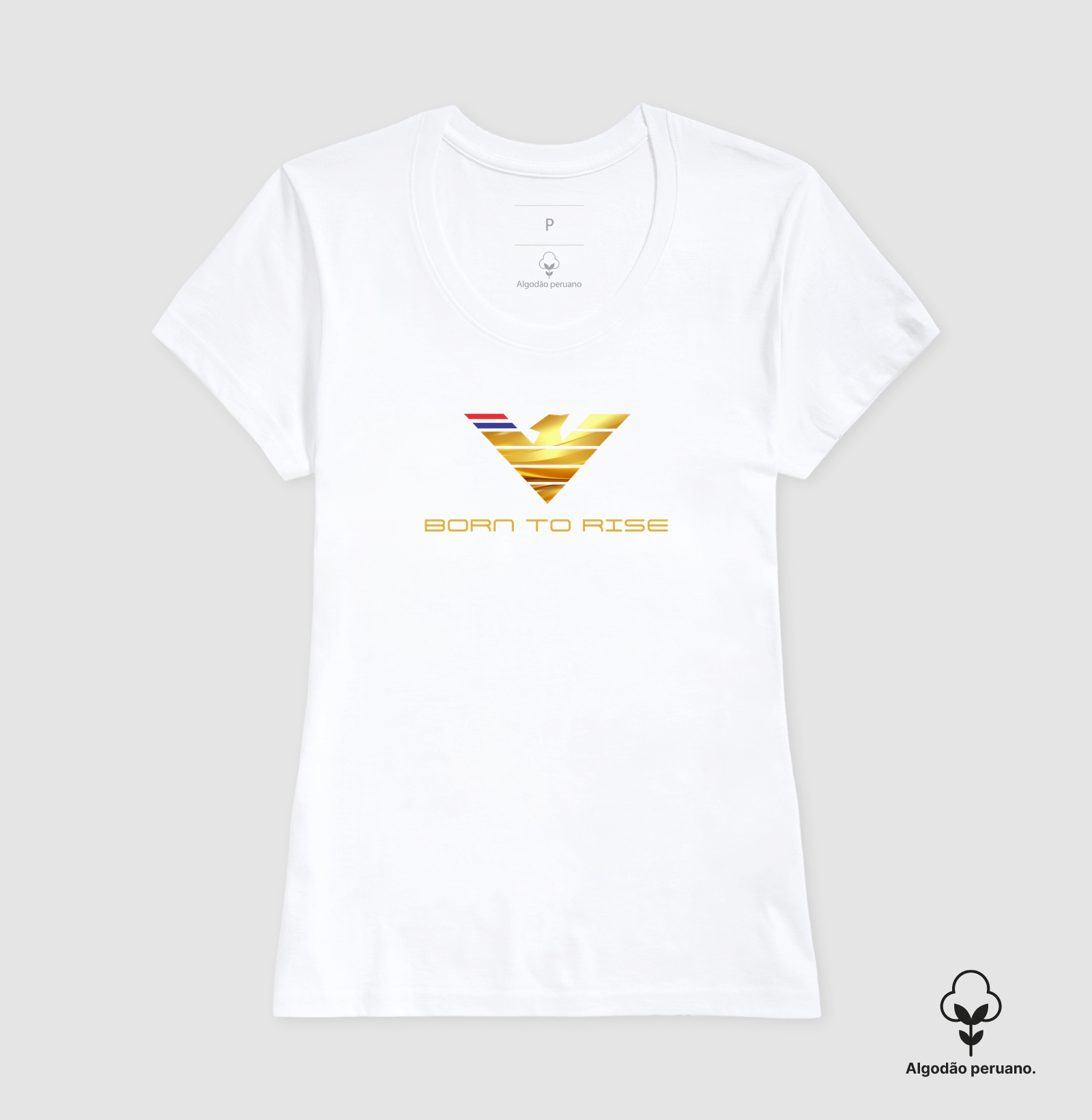 👑🦅 BORN TO RISE | A Grandeza de Quem Nasceu para Conquistar A estampa Born to Rise é uma verdadeira obra de arte que transmite poder, excelência e liderança. Com uma águia majestosa em dourado reluzente, símbolo universal de visão, liberdade e força, esta criação representa aqueles que não se contentam com o comum e estão sempre em busca de voos mais altos. - Imagem 2