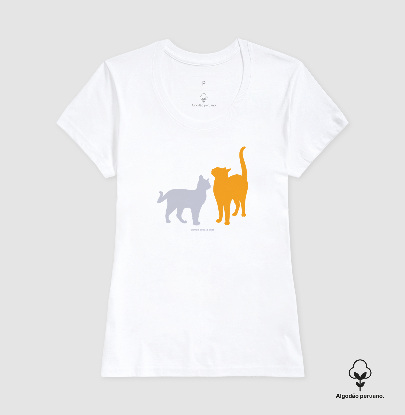 Silhuetas gatos laranja e cinza - Imagem 9