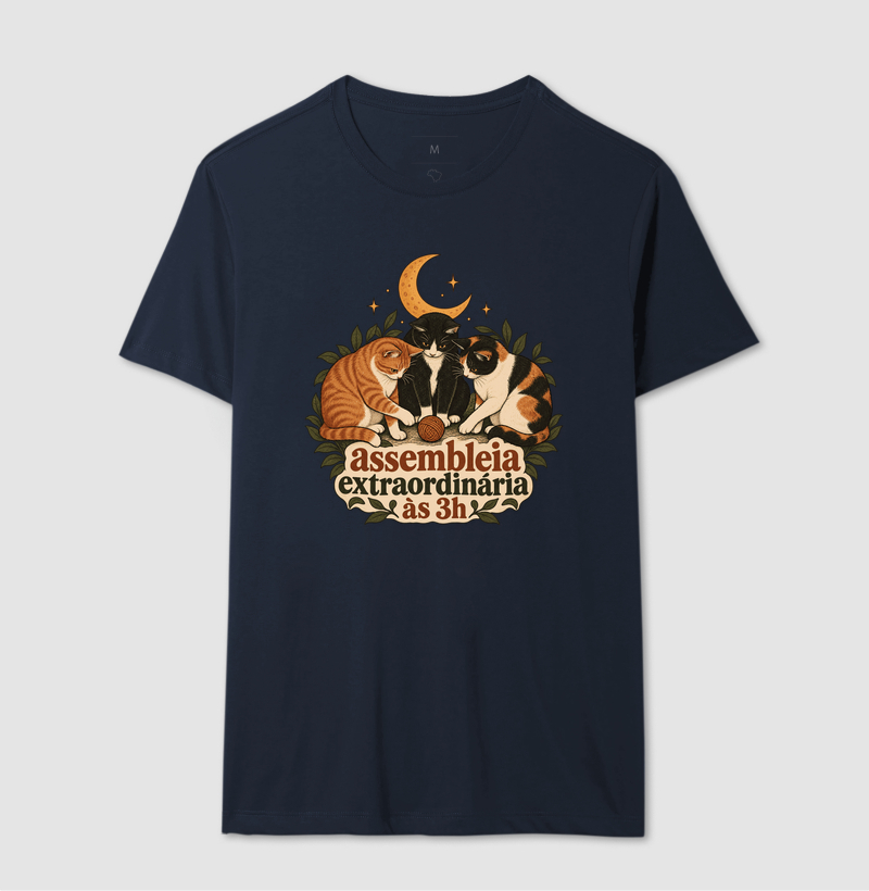 Camiseta Vários Gatos "assembleia extraordinária às 3h" | Pelo & Pano - Imagem 6