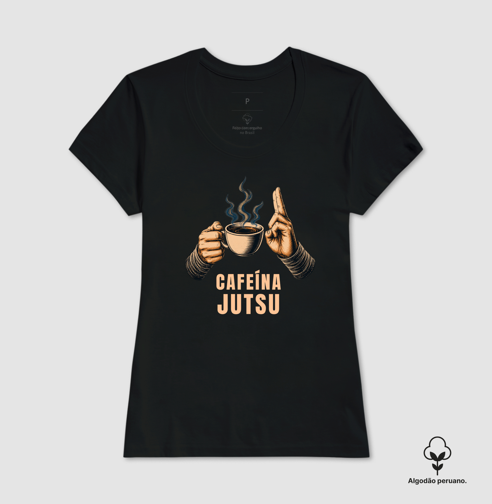 Camiseta - "Cafeína Jutsu" - Imagem 4