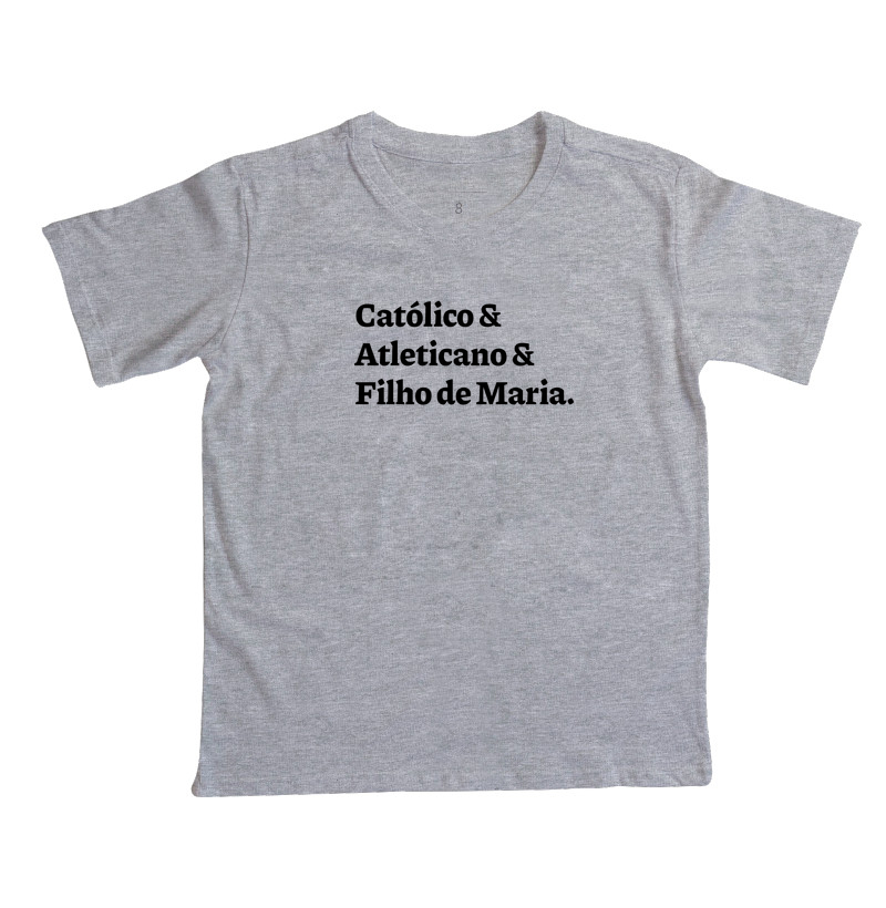 Católico & Atleticano & Filho de Maria Frase - Infantil - Imagem 5