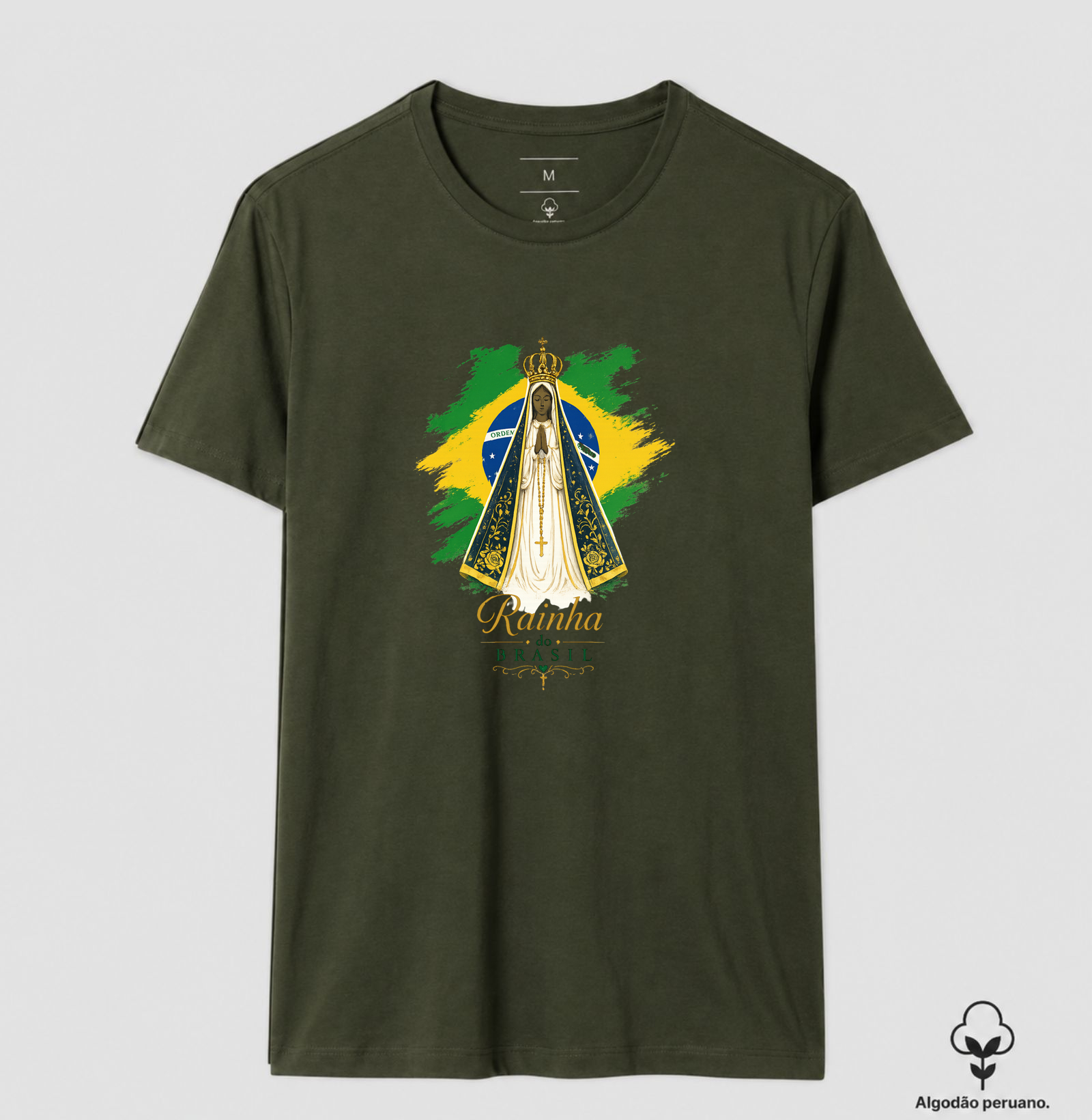 Camisa Nossa Senhora Aparecida Rainha do Brasil - Imagem 9