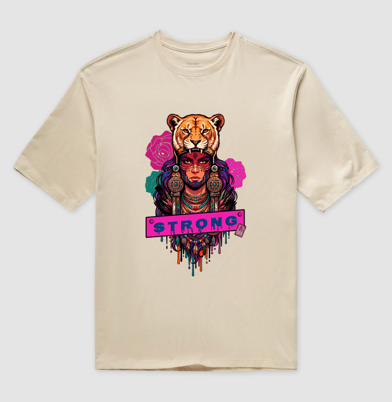 Camiseta Oversized Strong | Gizé — Aion Abstract - Imagem 3