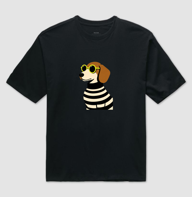 Otz Oversized Tee Sophisticated Beagle - Imagem 4