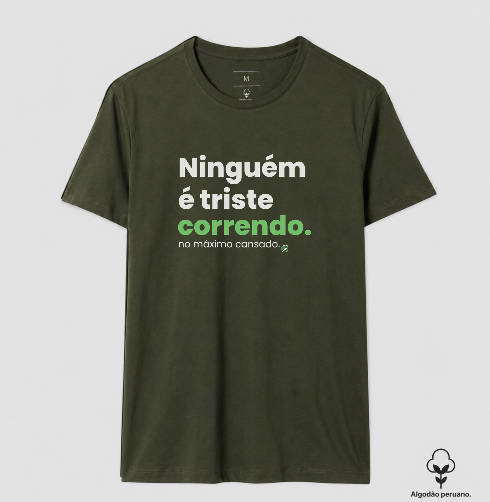 Camiseta Algodão Peruano Corrida - Ninguém É Triste Correndo - Imagem 6