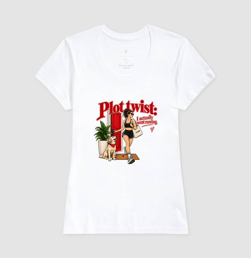 Camiseta Corrida - Plot Twist: I Actually Went Running - Imagem 5