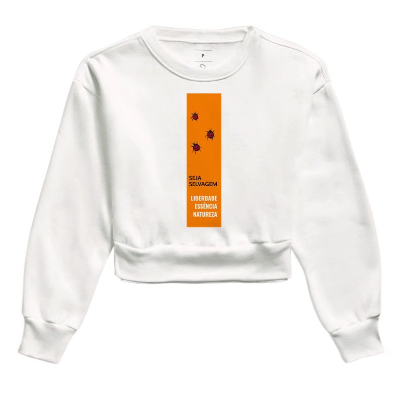 Cropped Moletom Joaninhas (Seja Selvagem) - Imagem 3