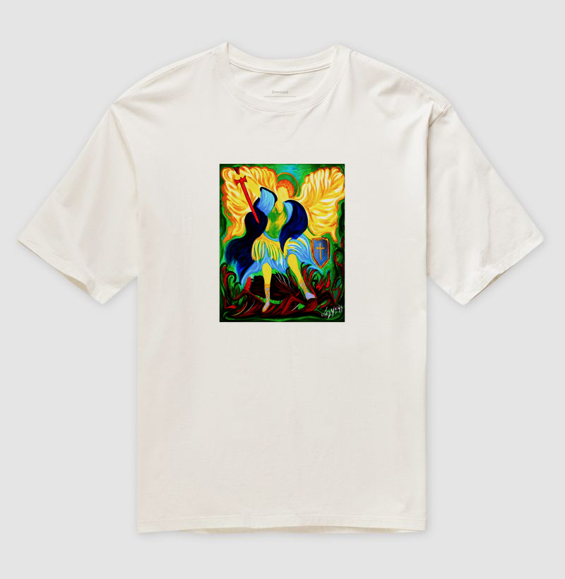 Camiseta Oversized São Miguel Arte Sacra - Imagem 4
