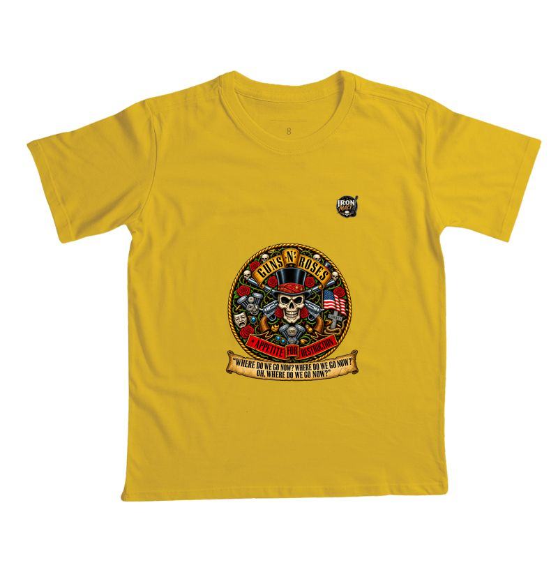 Camiseta Guns N’ Roses Caveira, Rosas e Revólveres - Imagem 6