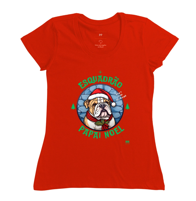 Camiseta Bulldog Ingles "Esquadrão Papai Noel" - Imagem 11