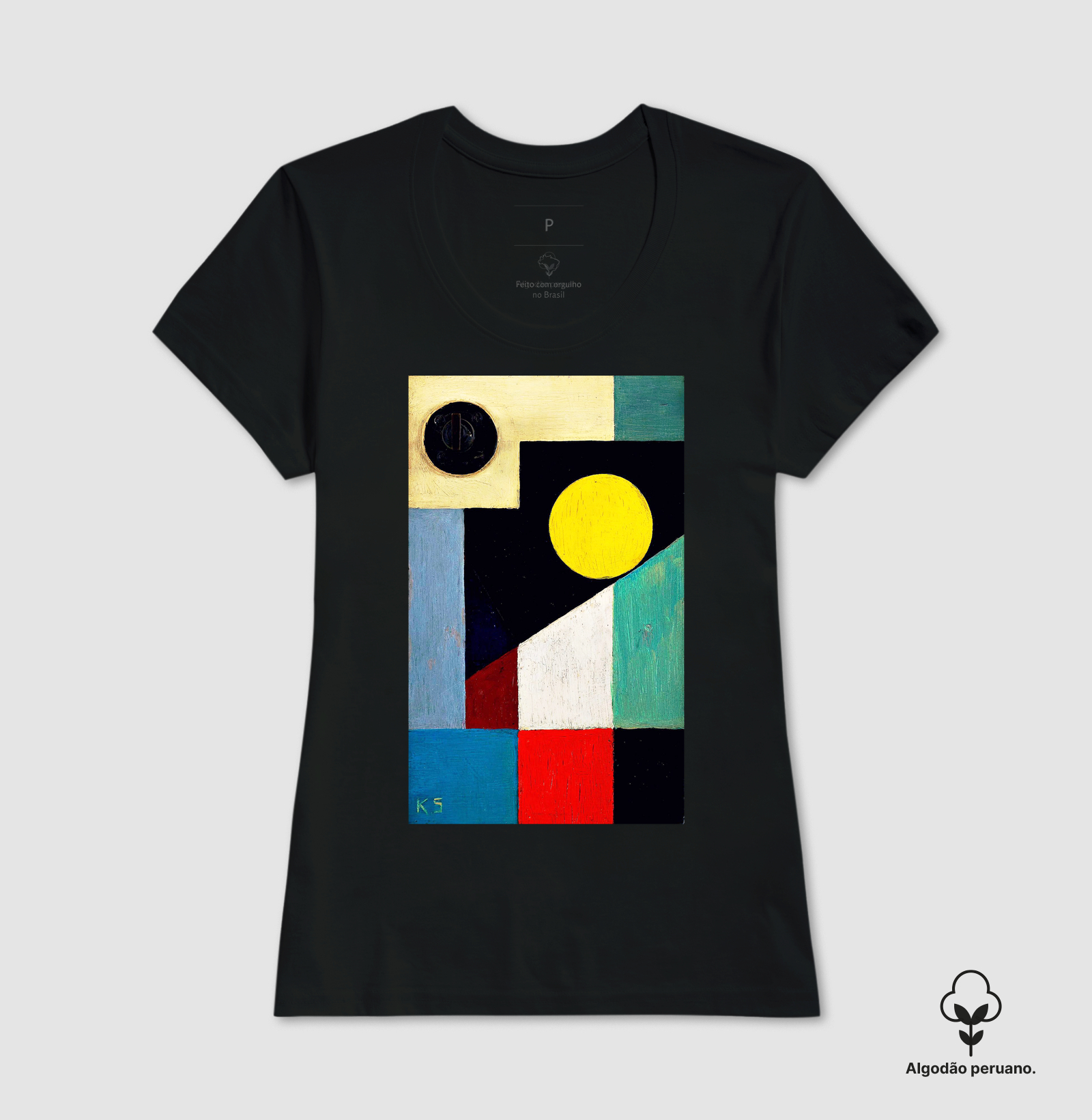 Camiseta Algodão Peruano Tanguis Kurt Schwitters - Imagem 9