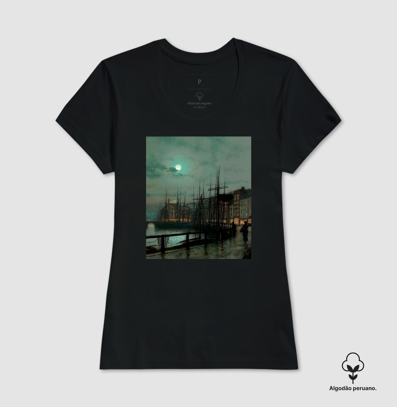 Camiseta Algodão Peruano Tanguis - Coleção Vestindo Arte Grimshaw  - Imagem 3