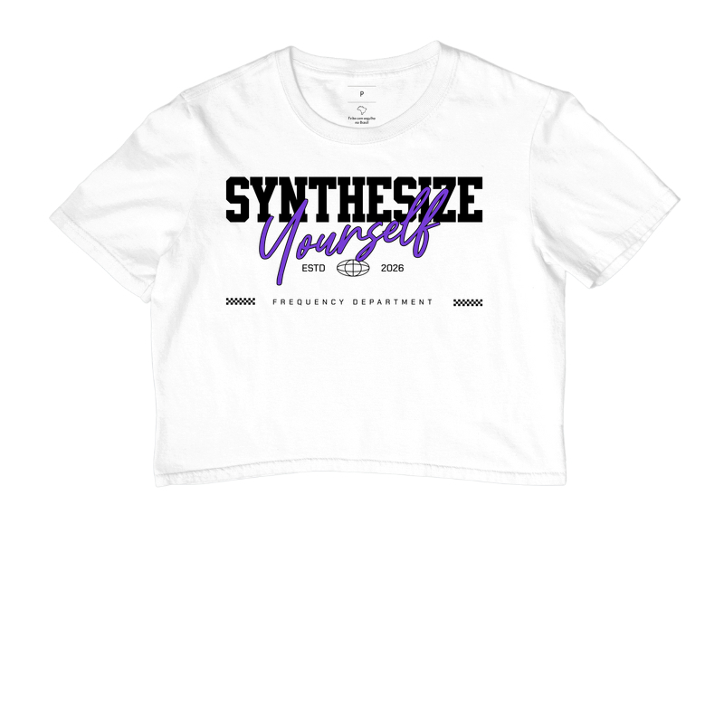 SYNTHESIZE YOURSELF — Camiseta Cropped - Imagem 3