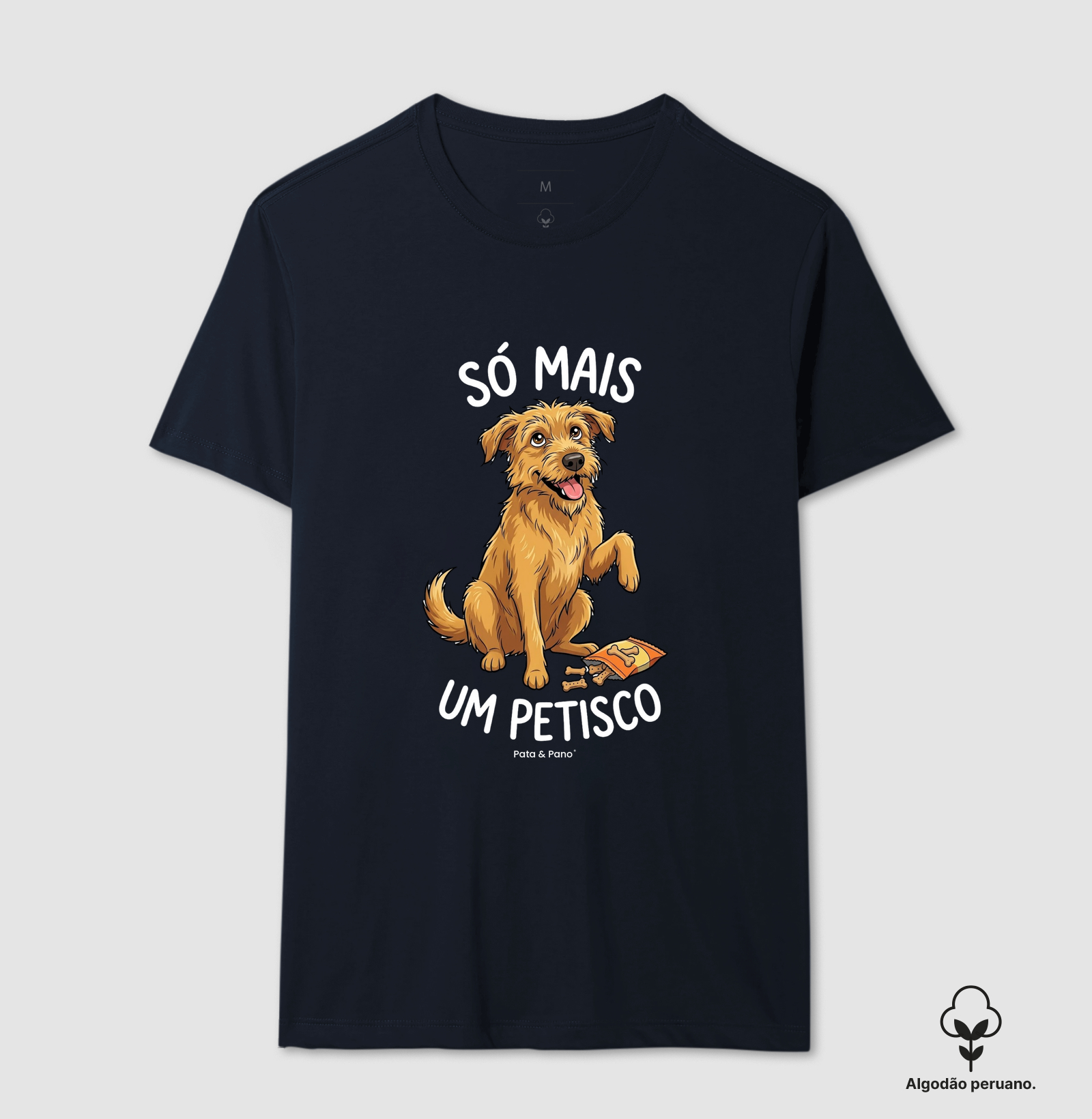 CAMISETA ALGODÃO PERUANO VIRA-LATA FIAPO DE MANGA PETISCO - Imagem 4