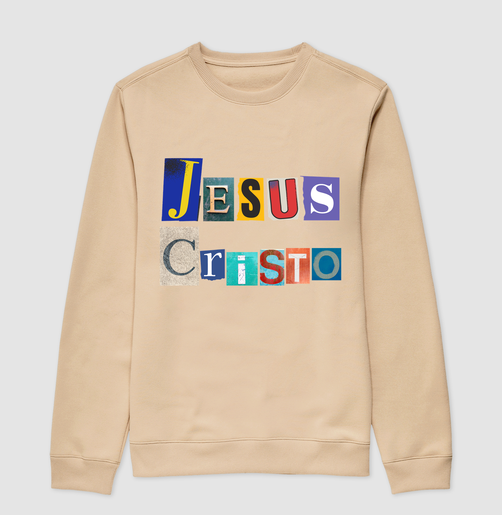 Suéter Moletom Cristão Jesus Cristo Colagem - Imagem 3