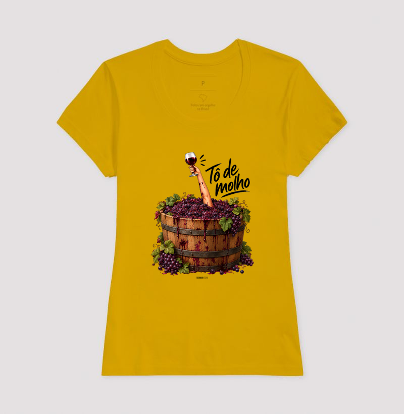 Camiseta Vinho - “Tô de Molho” – Humor & Wine Mood - Imagem 13