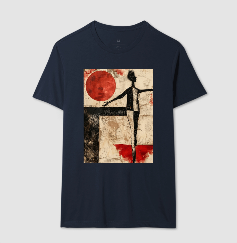 Camiseta Kurt Schwitters Geométrica Sol Vermelho - Imagem 6