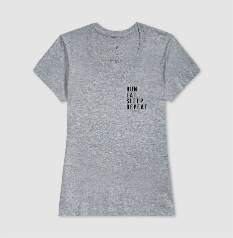 Camiseta Run. Eat. Sleep. Repeat. - Imagem 9