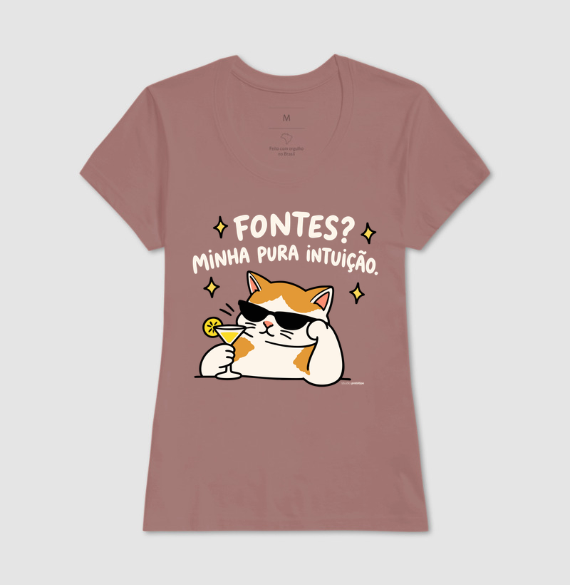Camiseta Fontes? Minha Pura Intuição - Imagem 17