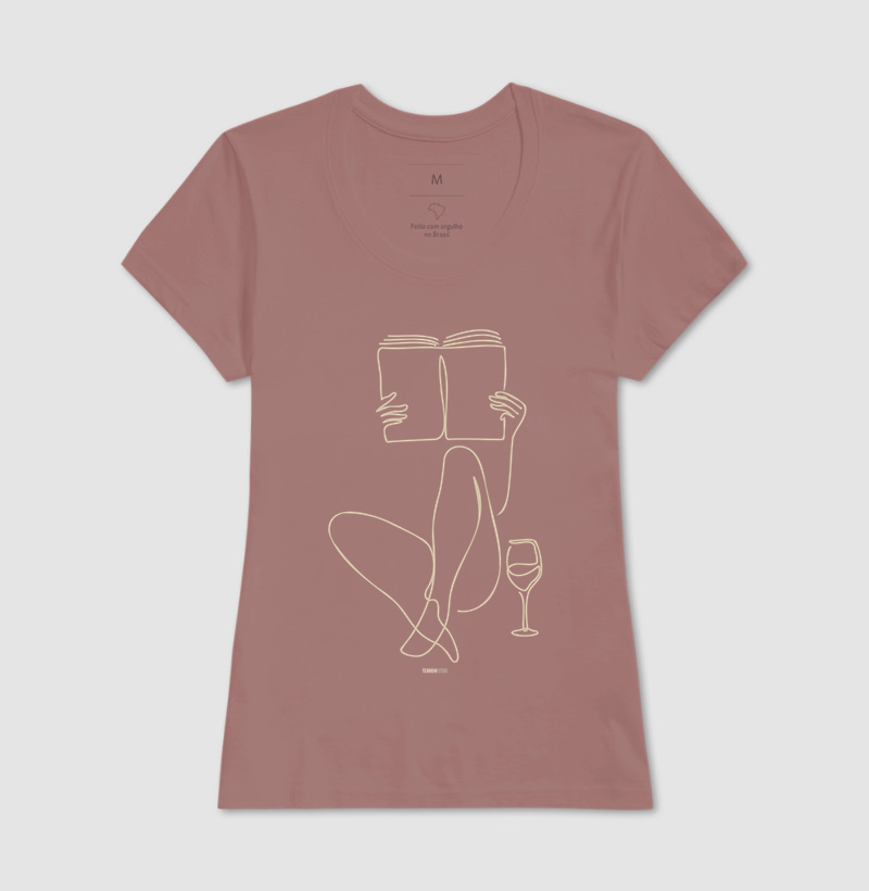 Camiseta Leitura e Vinho - Imagem 11