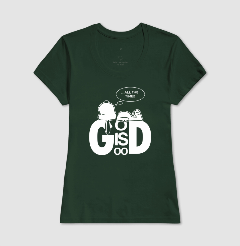 Camiseta Feminina God is Good - Imagem 4