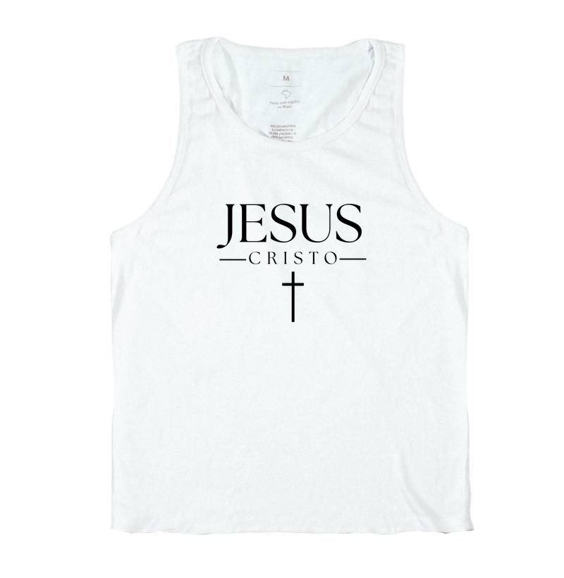 Camiseta Regata Jesus Cristo Clássico - Imagem 2