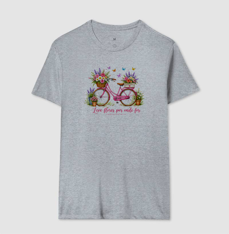 Camiseta Leve flores por onde for - Imagem 8