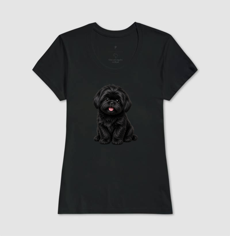 Shih Tzu Preto - Desenho Animado - Imagem 3