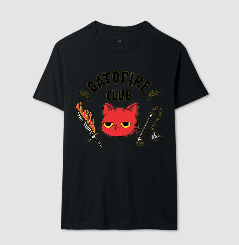 Camiseta Gato Sincero GatoFire Club - Imagem 2
