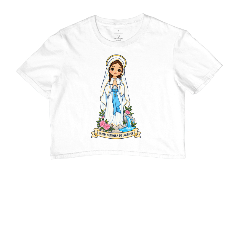 Nossa Senhora de Lourdes estilo chibi - Imagem 3