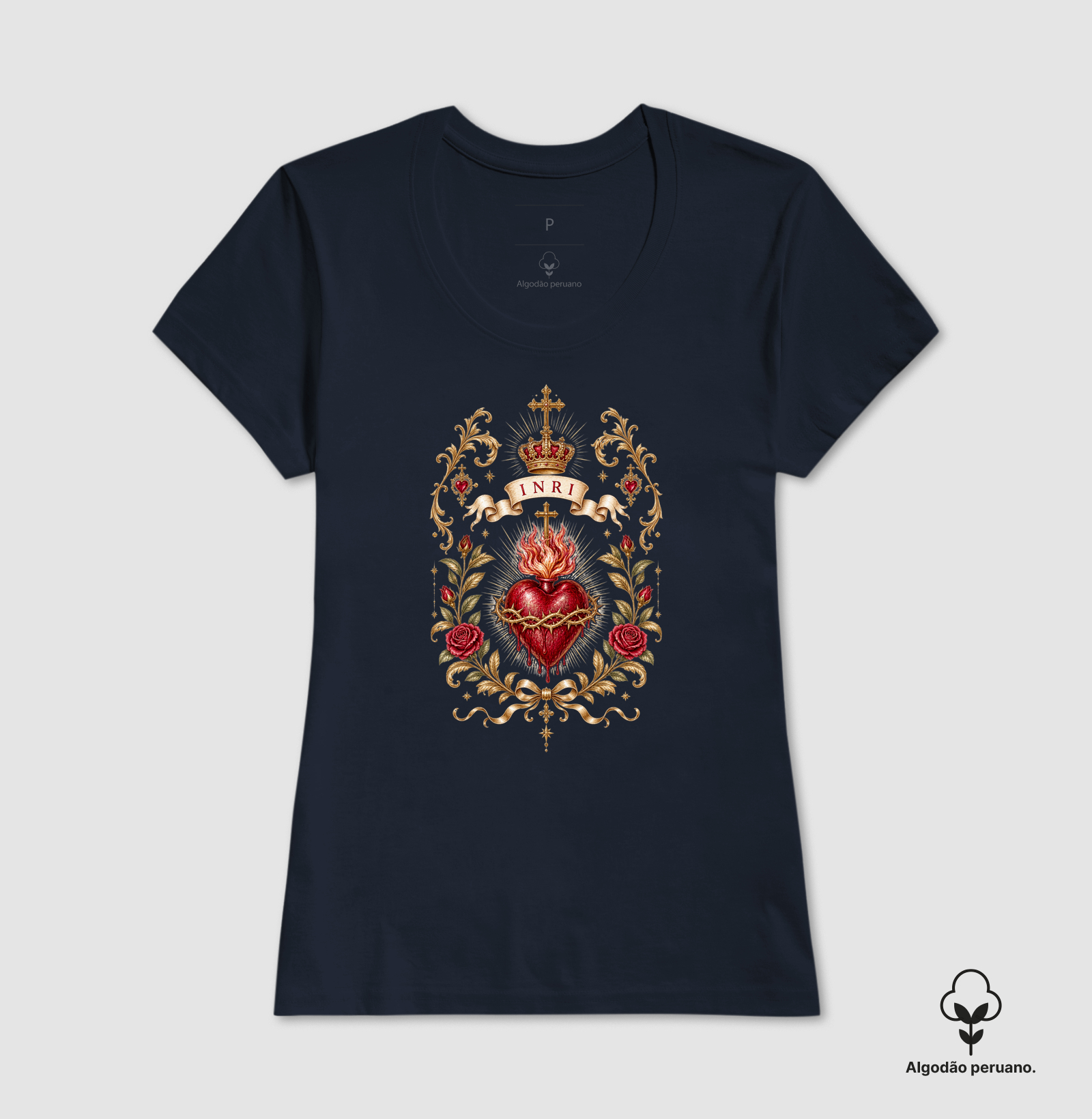 Camiseta Algodão Peruano Cor Iesu - Imagem 2
