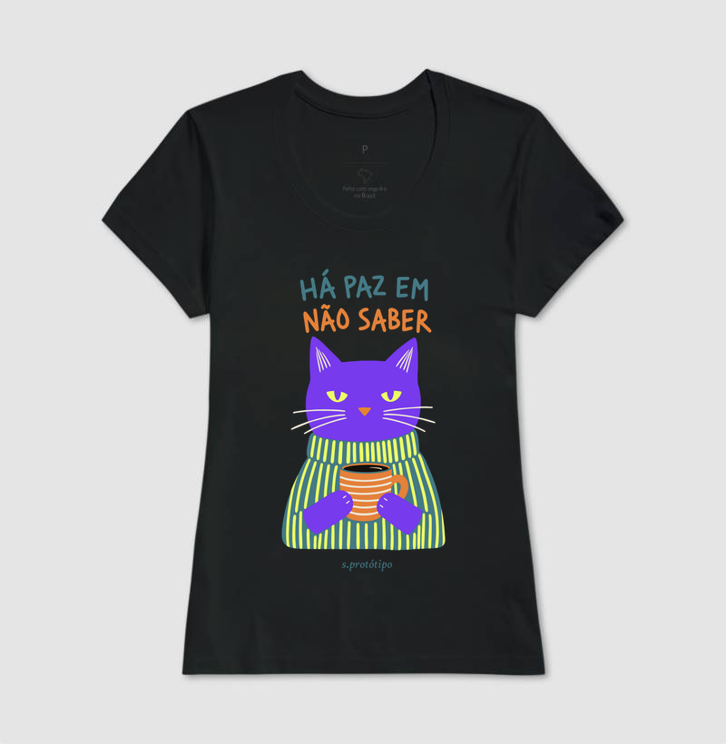 Camiseta Há Paz em Não Saber - Imagem 3