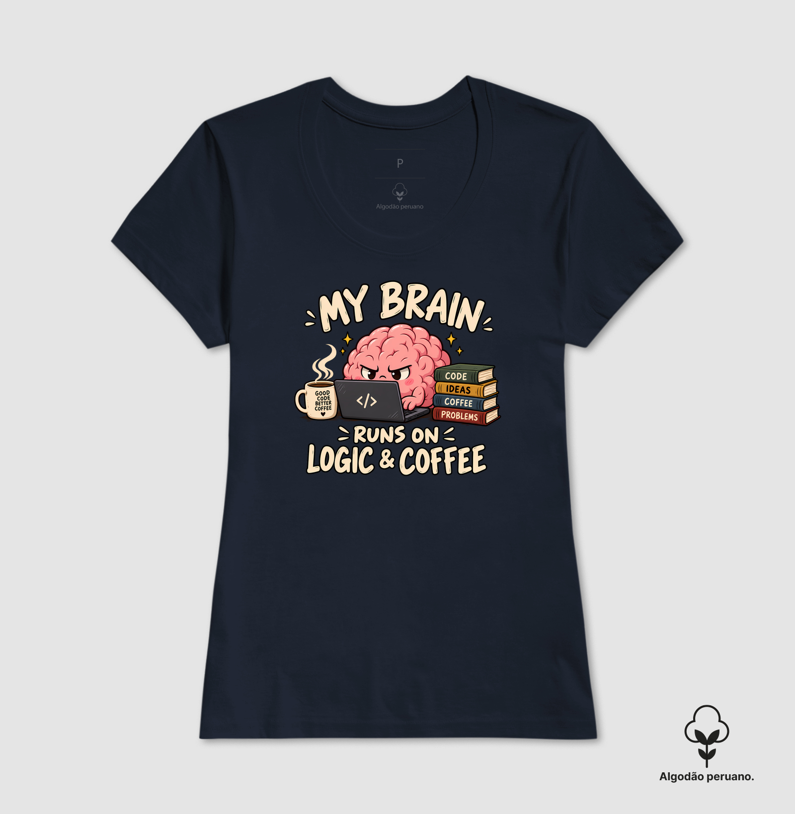 My Brain Runs on Logic & Coffee - Imagem 7