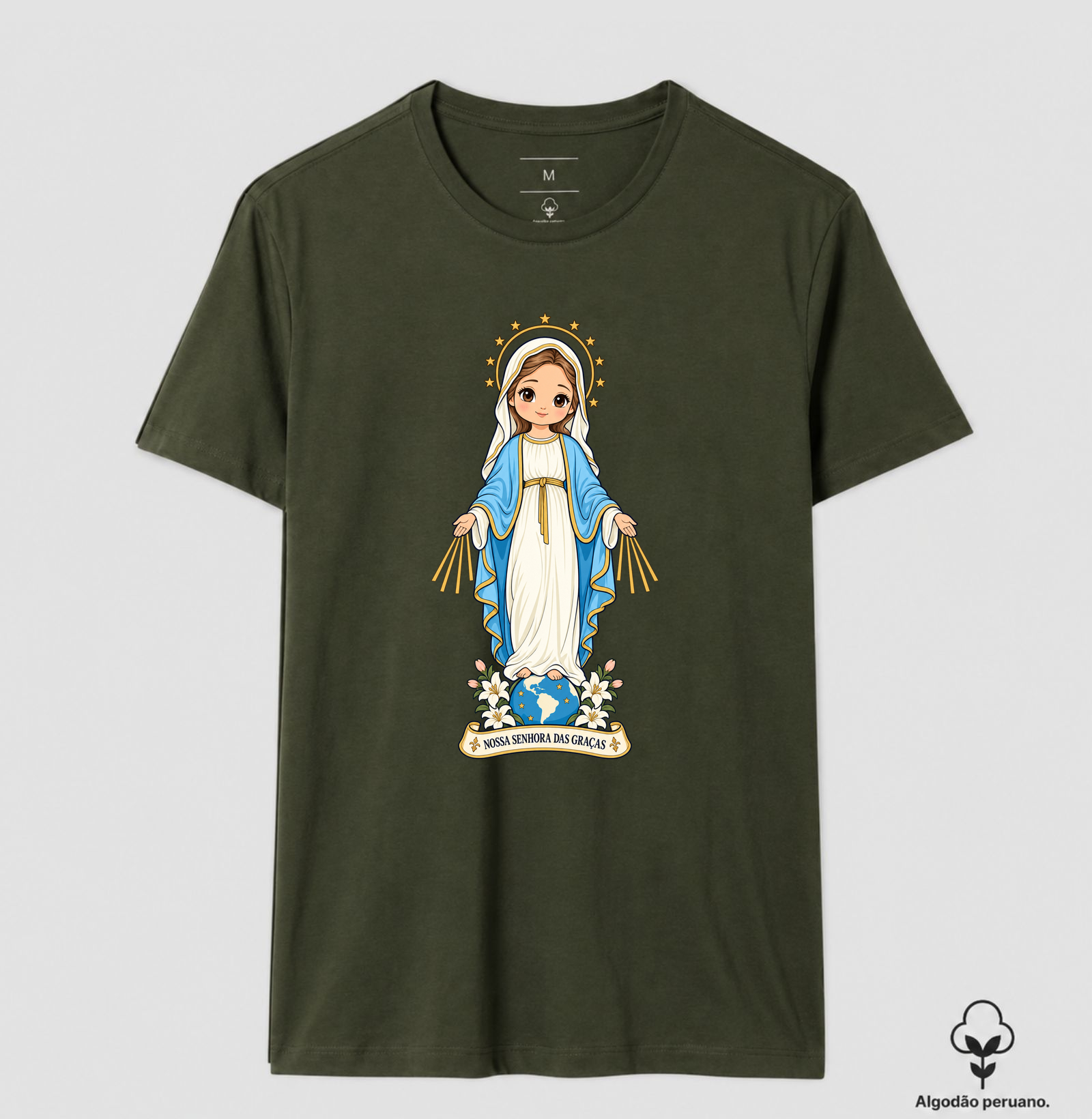Nossa Senhora das Graças estilo chibi - Imagem 7