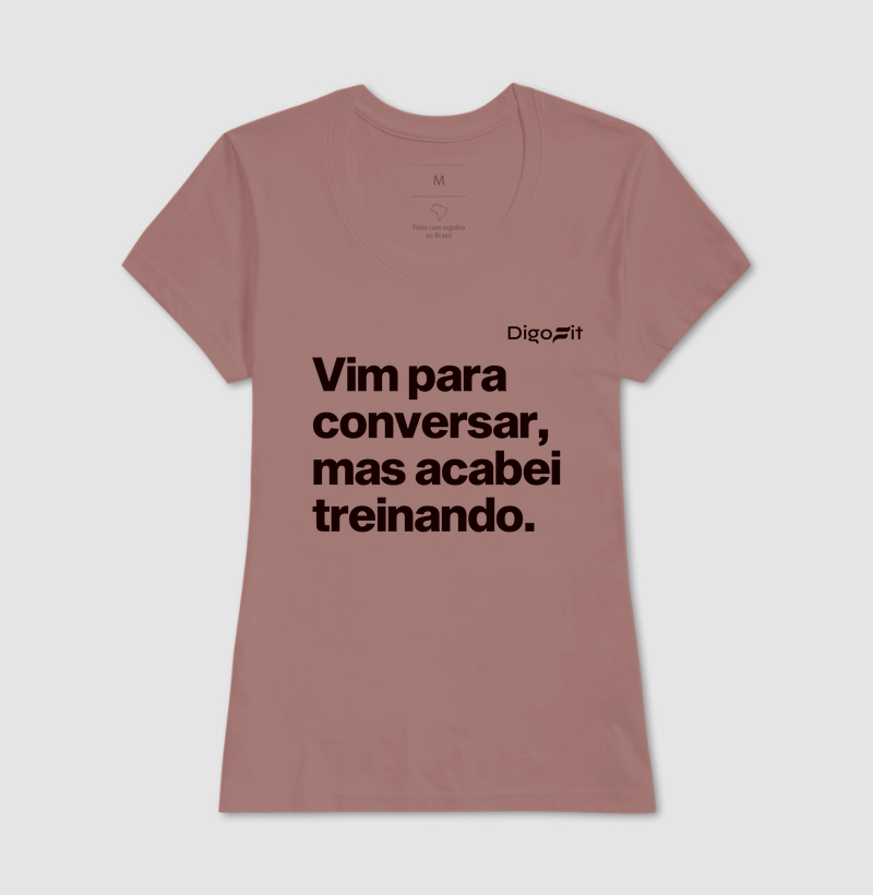 CAMISETA ACADEMIA VIM PARA CONVERSAR - Imagem 17