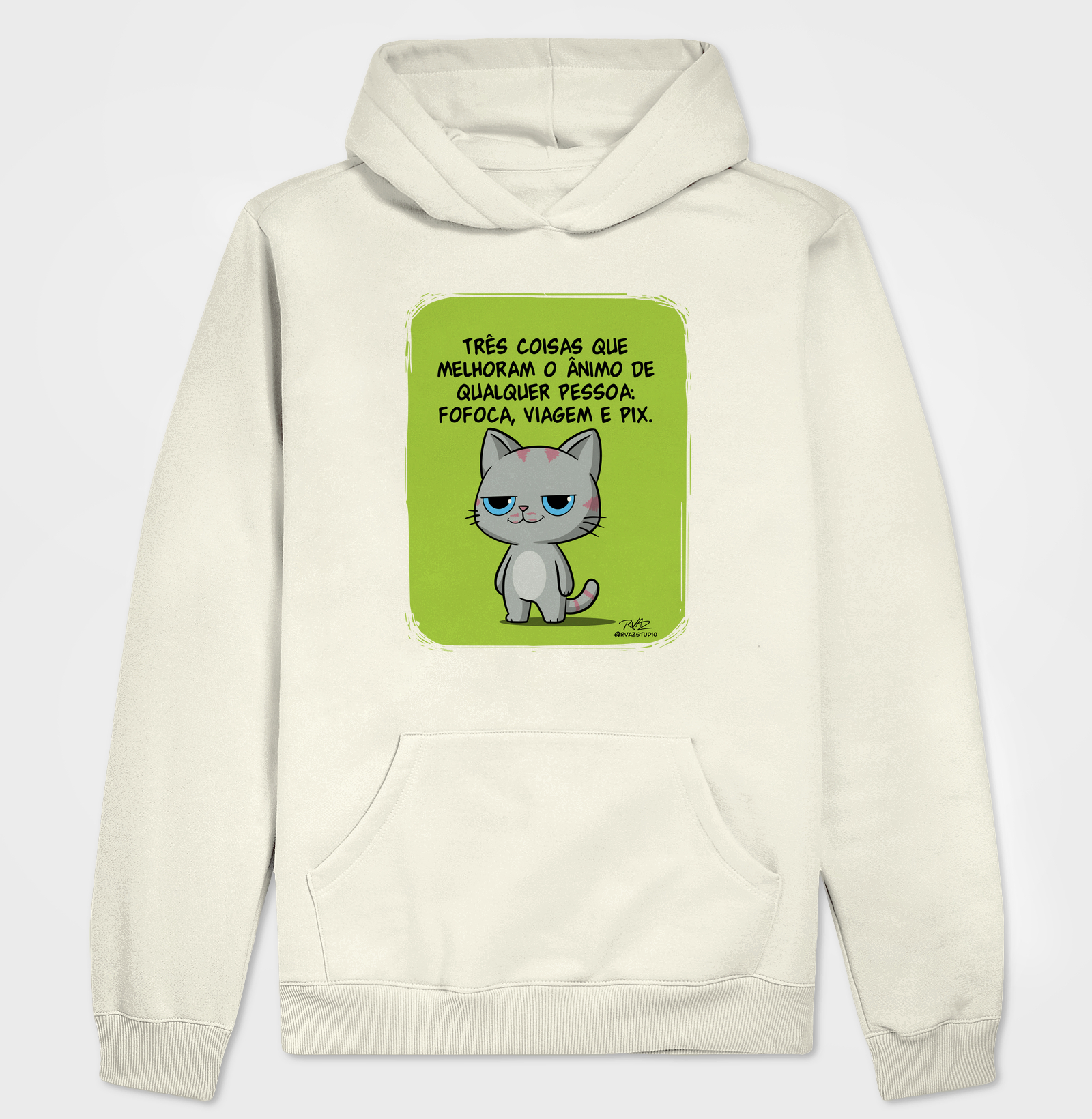Camiseta Gato Sincero Fofoca Viagem e Pix - Imagem 3