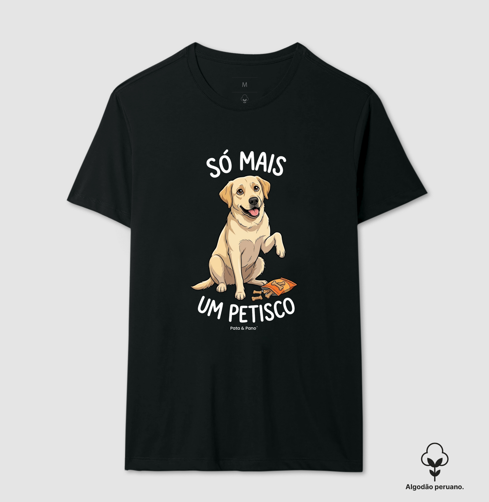 CAMISETA ALGODÃO PERUANO LABRADOR PETISCO - Imagem 4