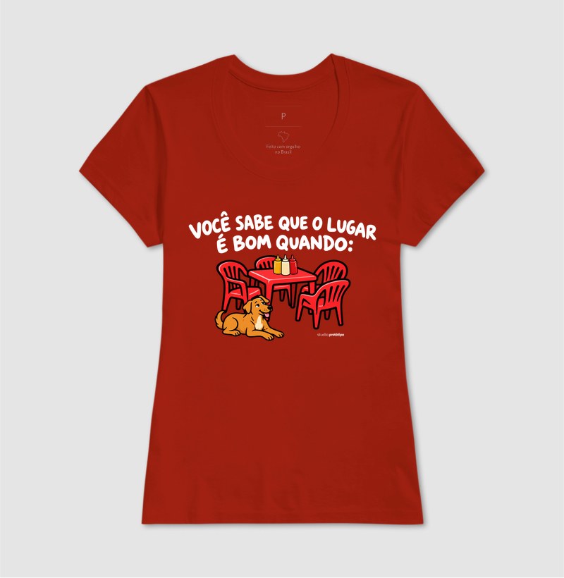 Camiseta Você Sabe Que o Lugar É Bom Quando - Imagem 11