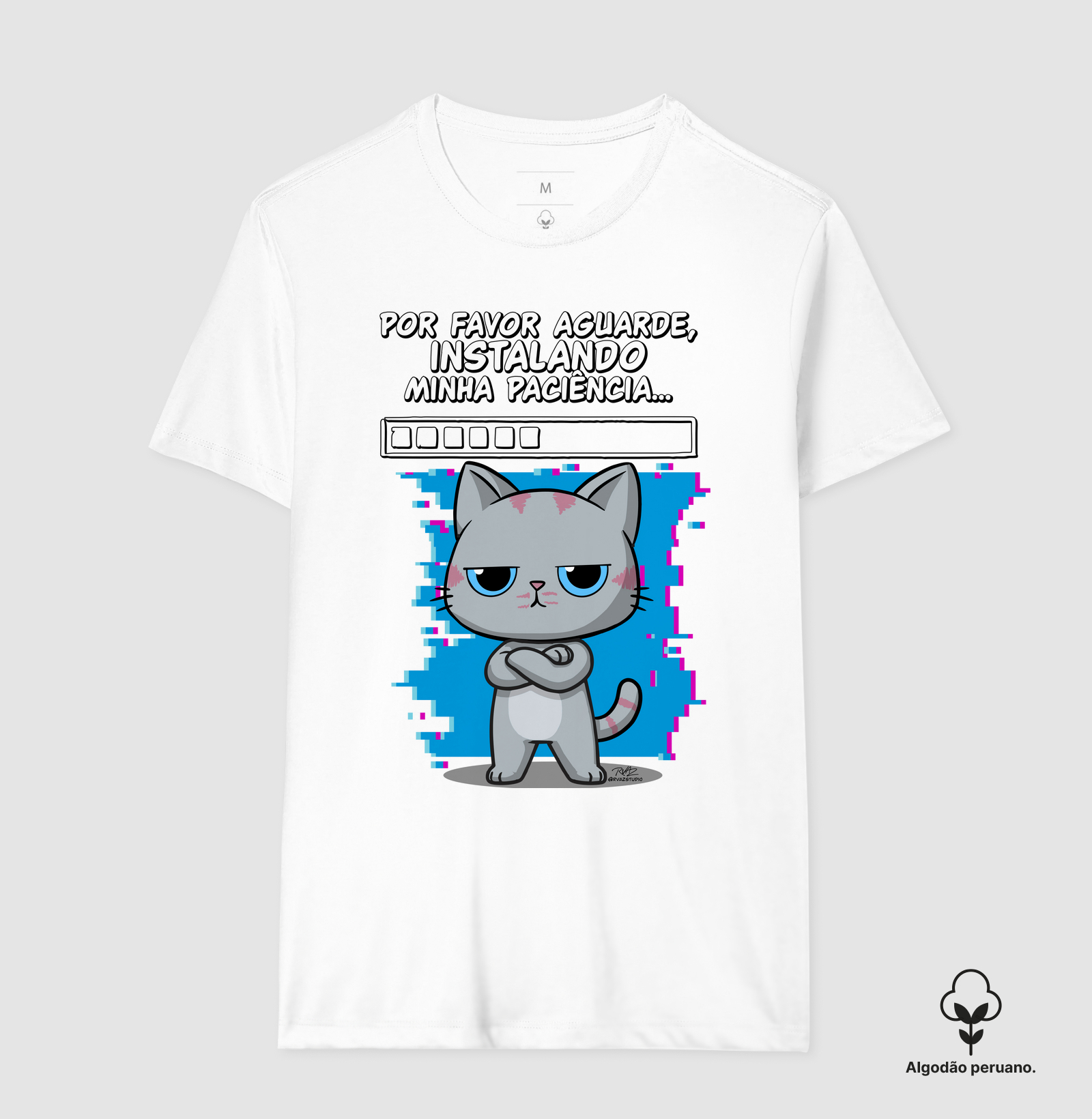 Camiseta Gato Sincero Paciência - Imagem 3