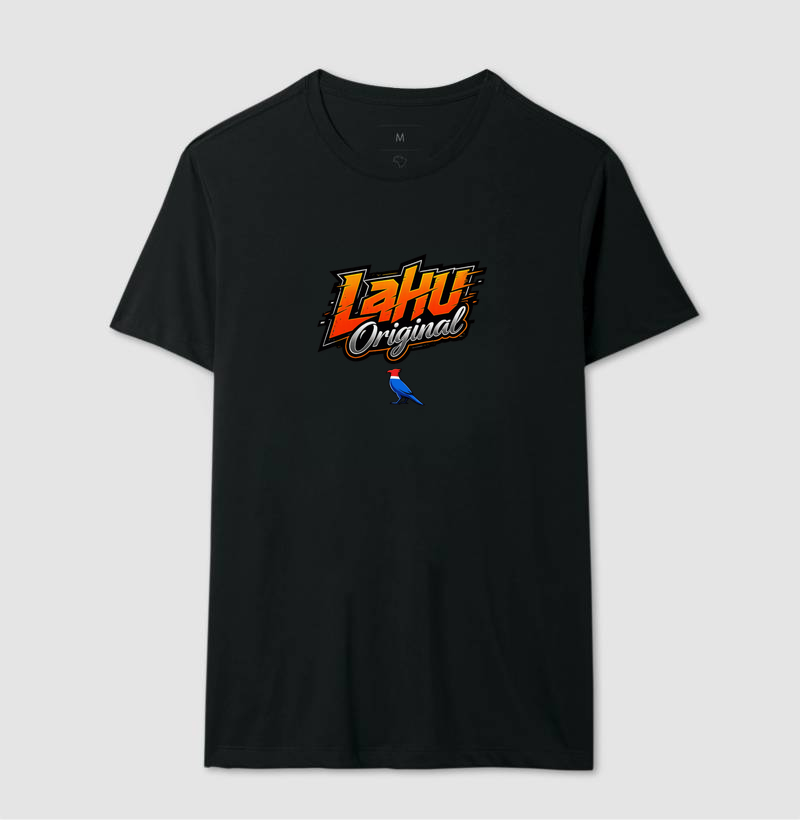  estilo moderno, minimalista e cheio de personalidade. Confeccionada em tecido leve e confortável, é perfeita para quem gosta de unir moda e autenticidade. A estampa Lahu dá aquele toque urbano e descolado, ideal para compor looks casuais e destacar sua identidade." - Imagem 2
