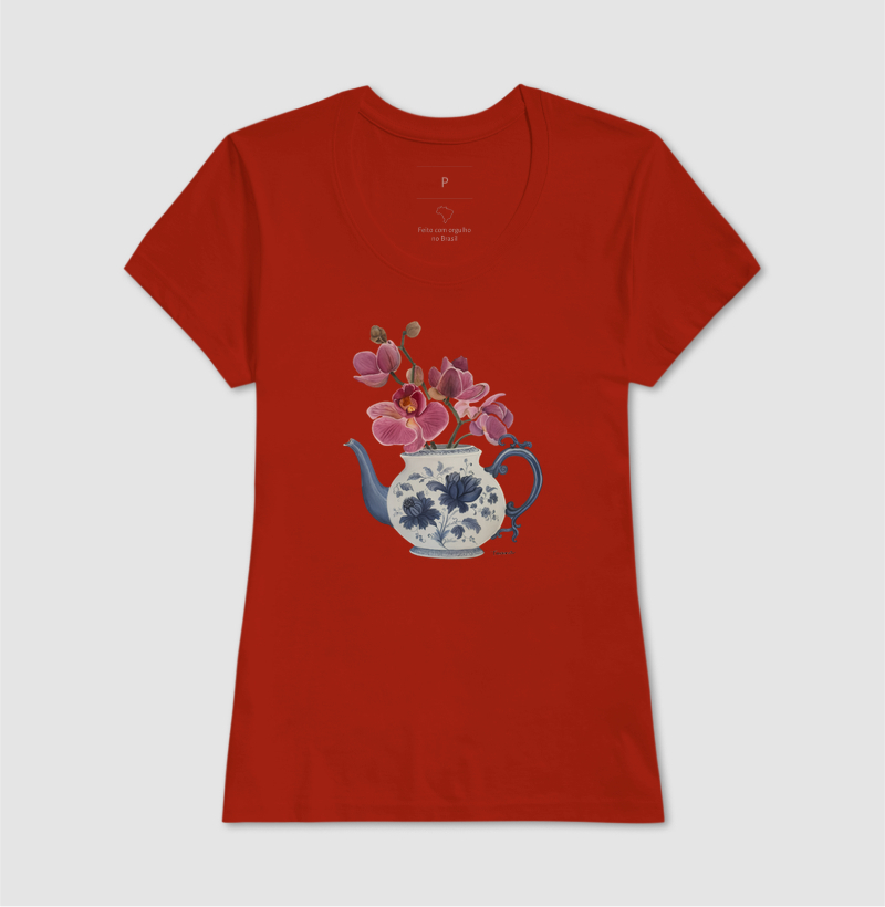 Camiseta Vaso Floral com Orquideas TAANA - Imagem 11