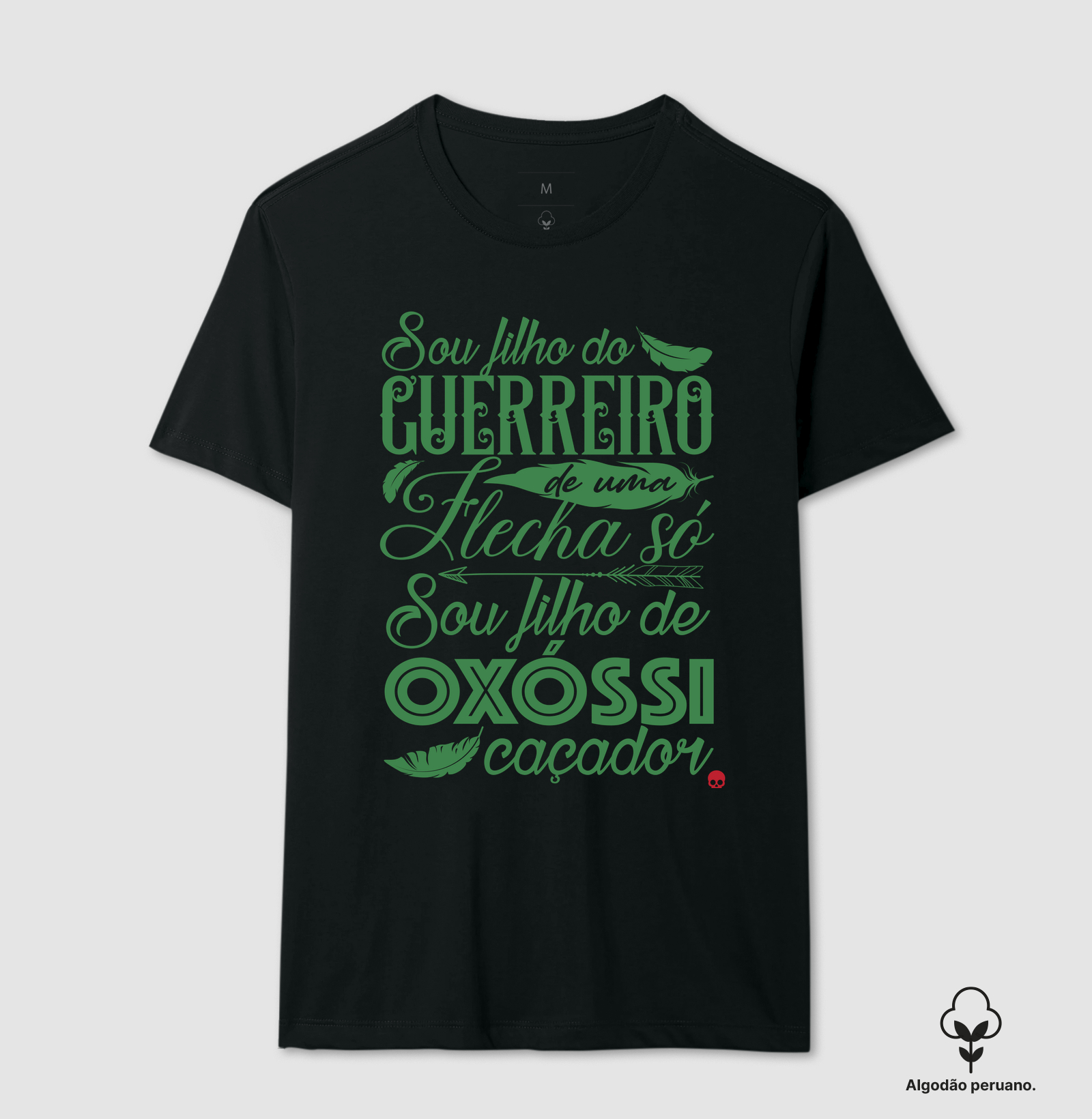Camiseta Umbanda Oxóssi - Sou filho de um Guerreiro - Imagem 2