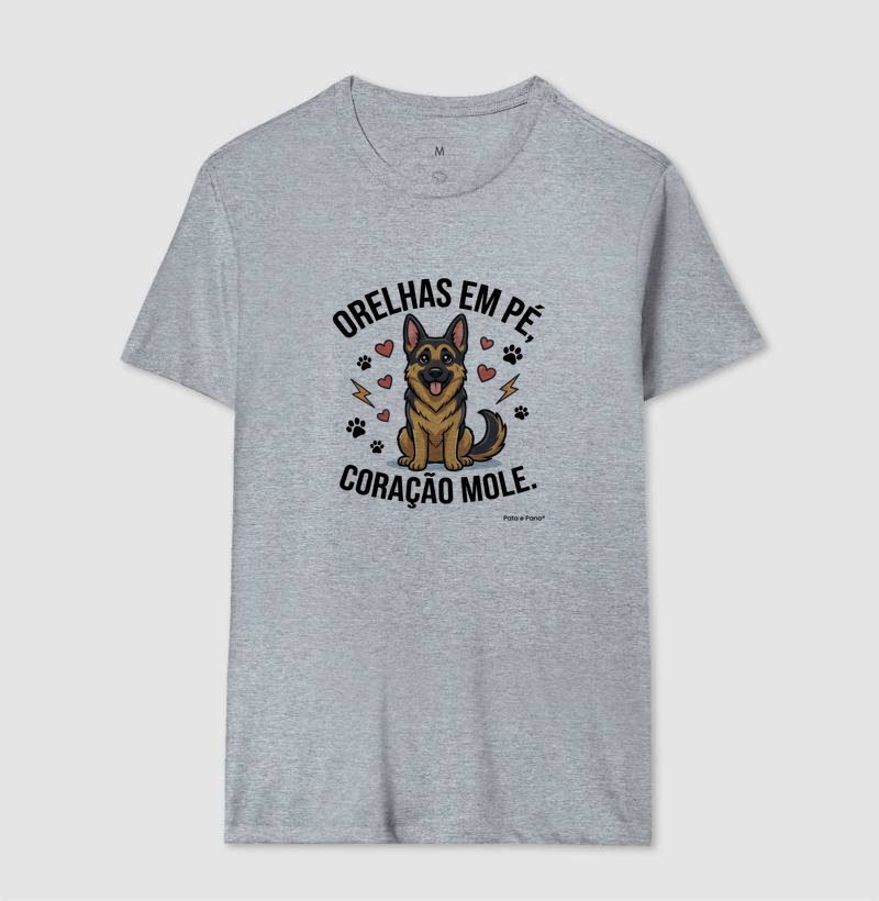 CAMISETA PASTOR ALEMÃO CORAÇÃO MOLE - Imagem 4