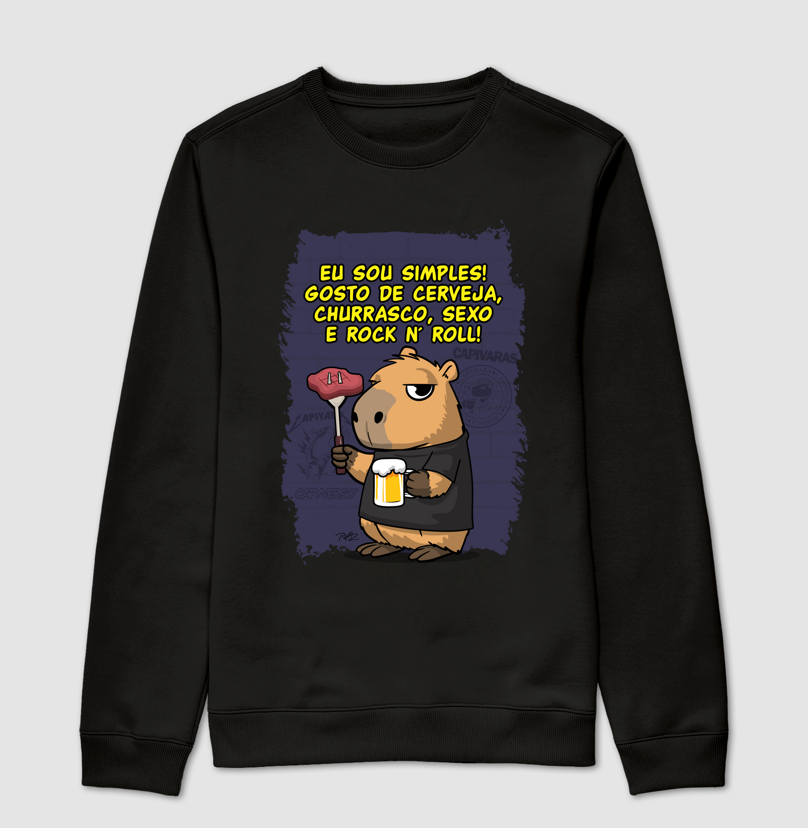 Capivara Rock Simples - Imagem 4
